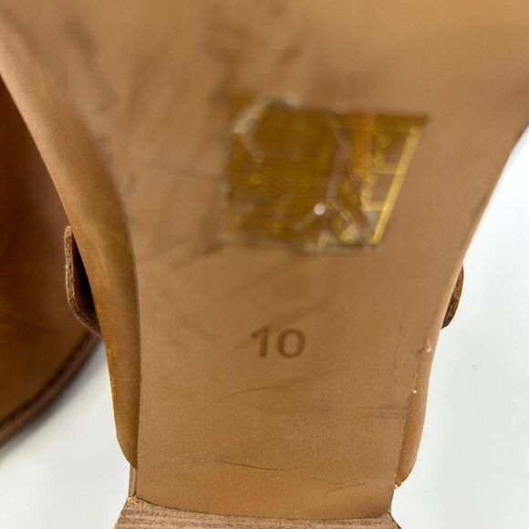 Madewell Brown Leather Heeled Mules - Picture 10 of 10